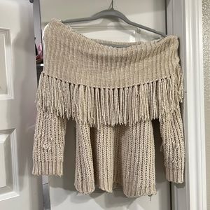 Off the shoulder sweater